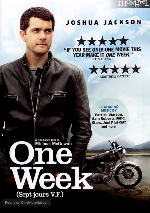 One Week - Canadian DVD movie cover