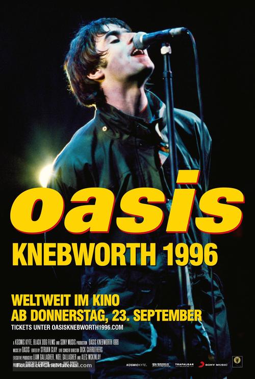 Oasis Knebworth 1996 - German Movie Poster