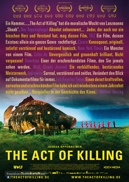 The Act of Killing - German Movie Poster