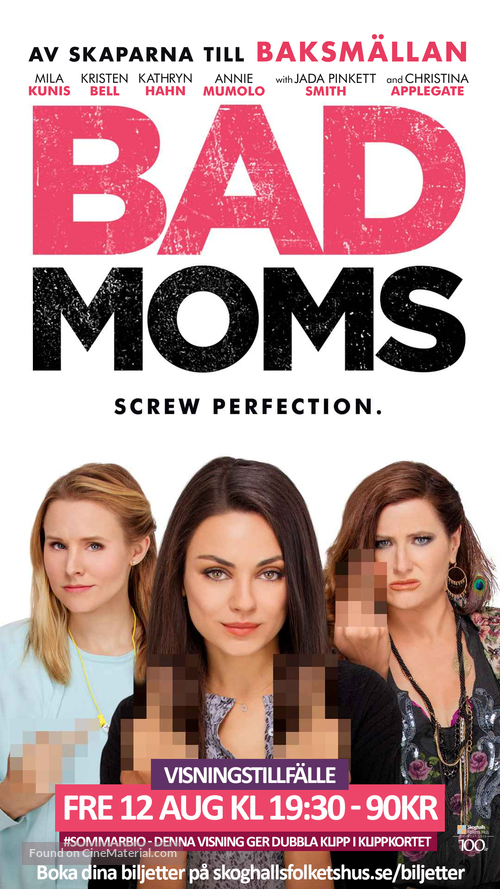 Bad Moms - Swedish Movie Poster