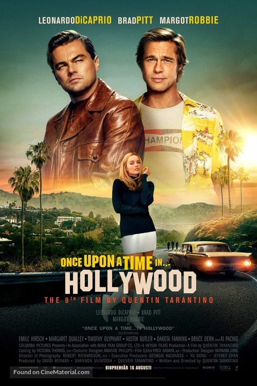 Once Upon a Time in Hollywood - Swedish Movie Poster