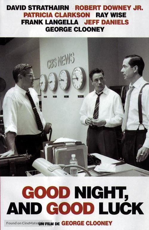 Good Night, and Good Luck. - French DVD movie cover