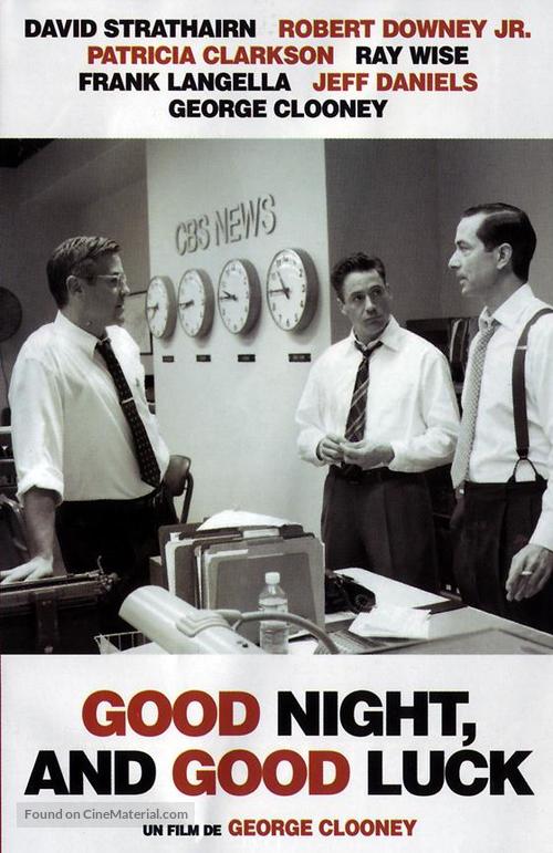 Good Night, and Good Luck. - French DVD movie cover