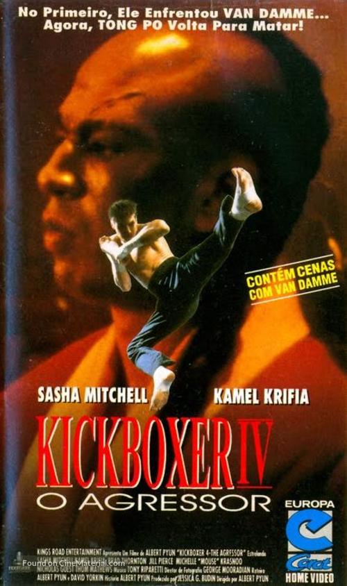 Kickboxer 4: The Aggressor - Brazilian VHS movie cover