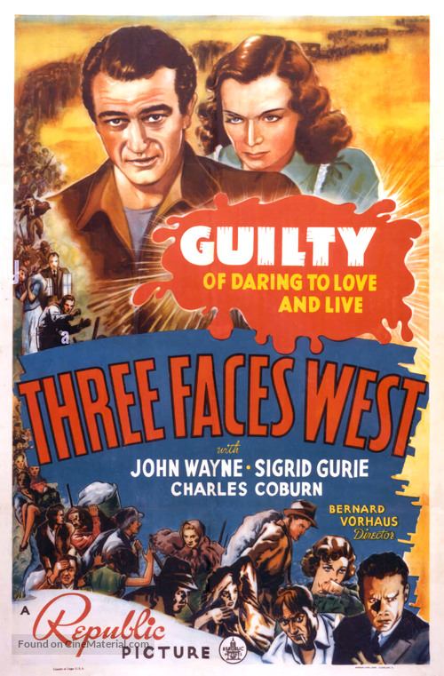 Three Faces West - Movie Poster