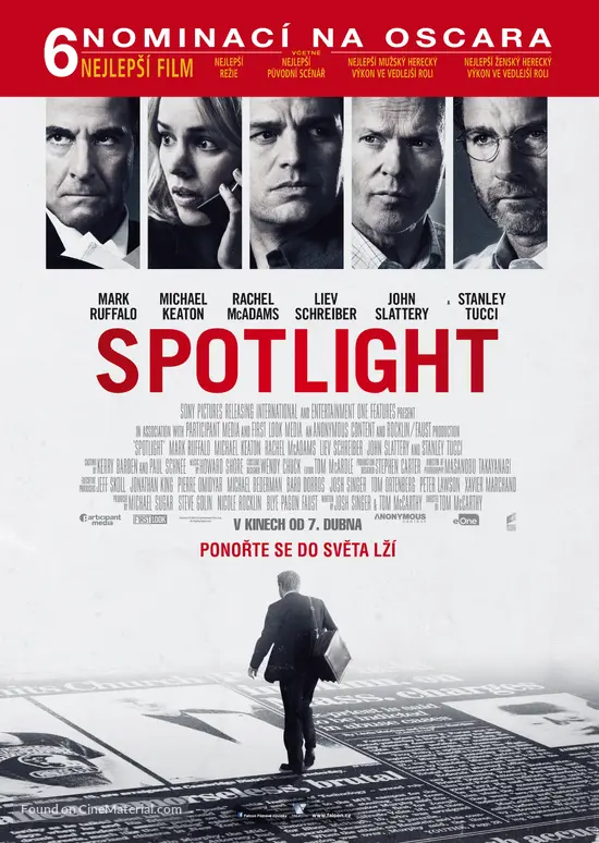 Spotlight 2015 Czech Movie Poster