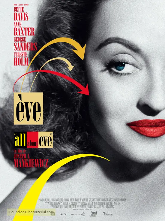 All About Eve - French Re-release movie poster