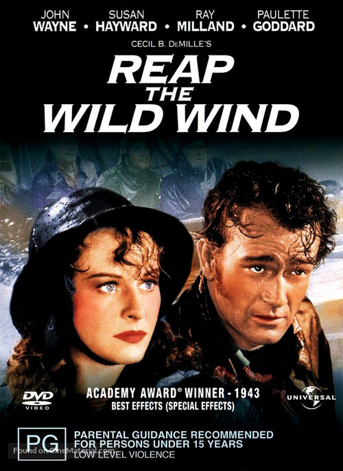 Reap the Wild Wind - Australian DVD movie cover