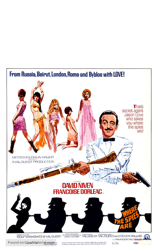Where the Spies Are - Theatrical movie poster