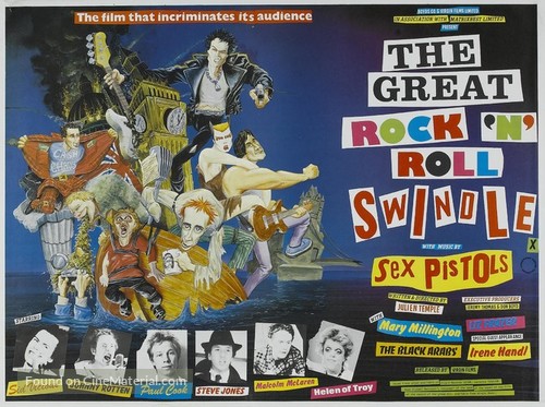 The Great Rock &#039;n&#039; Roll Swindle - British Movie Poster