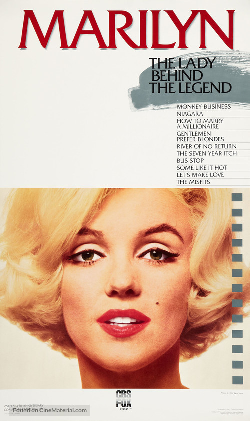 Marilyn Monroe: Beyond the Legend - VHS movie cover
