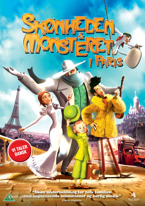 Un monstre &agrave; Paris - Danish DVD movie cover