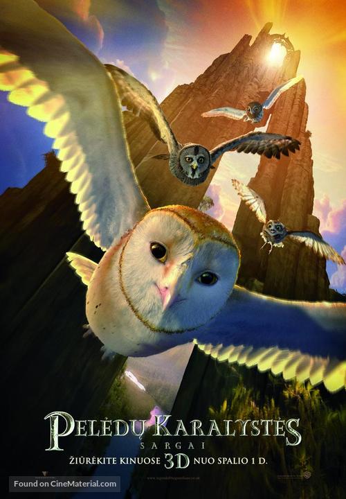 Legend of the Guardians: The Owls of Ga&#039;Hoole - Lithuanian Movie Poster