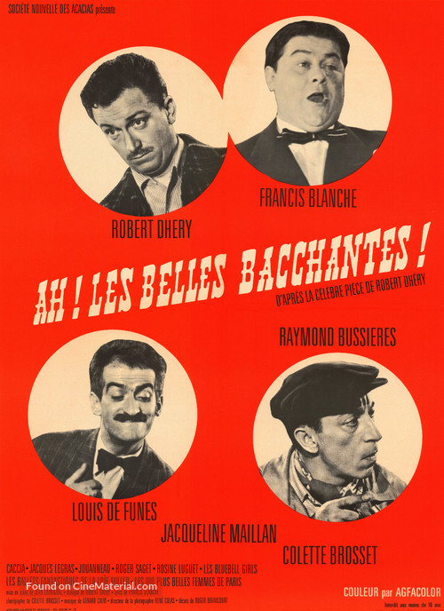 Ah! Les belles bacchantes - French Movie Poster