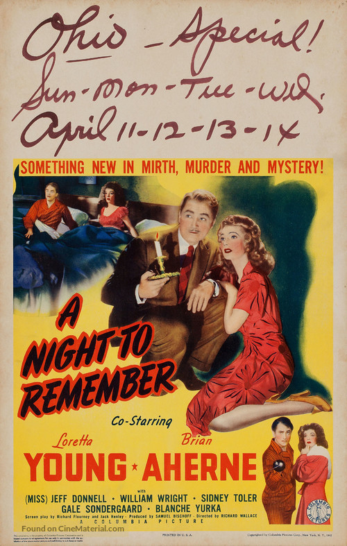 A Night to Remember - Movie Poster
