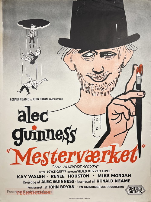 The Horse&#039;s Mouth - Danish Movie Poster