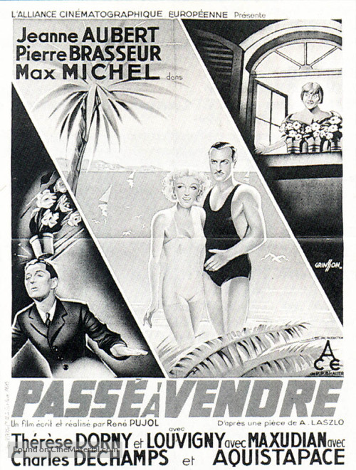 Pass&eacute; &agrave; vendre - French Movie Poster