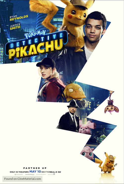 Pokemon Detective Pikachu Poster Movie Character Film Print 24x36 27x40  32x48
