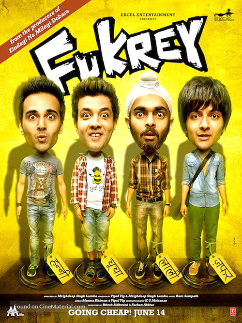 Fukrey - Indian Movie Poster