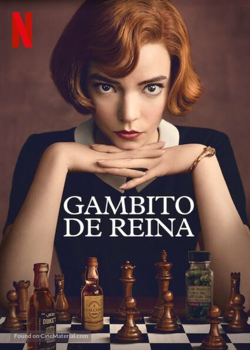 &quot;The Queen&#039;s Gambit&quot; - Mexican Video on demand movie cover