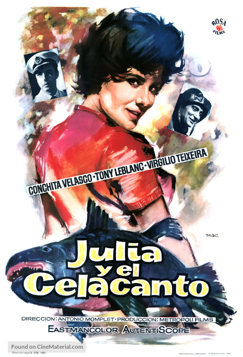 Julia y el celacanto - Spanish Movie Poster