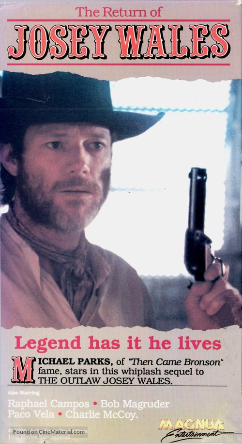 The Return of Josey Wales - VHS movie cover