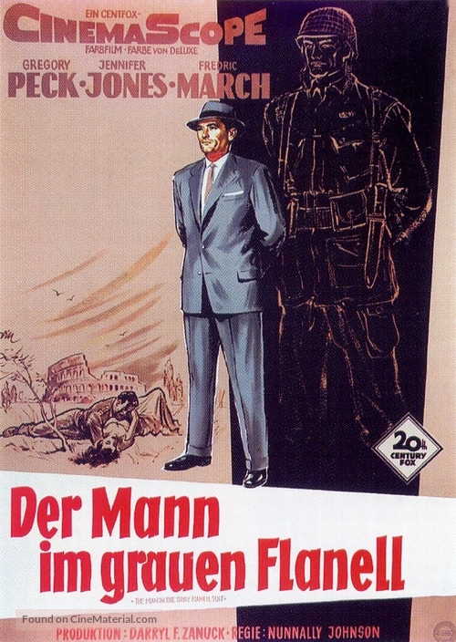 The Man in the Gray Flannel Suit - German Movie Poster