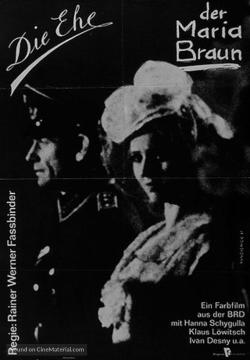 Die ehe der Maria Braun - German Movie Poster