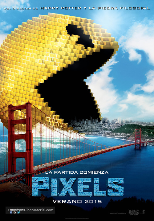 Pixels - Spanish Movie Poster