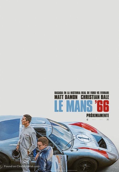 Ford v. Ferrari - Spanish Movie Poster
