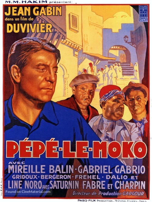 P&eacute;p&eacute; le Moko - French Movie Poster