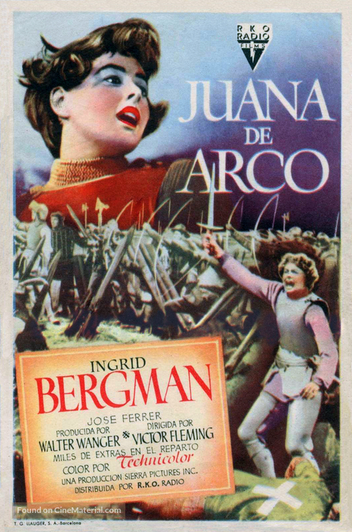 Joan of Arc - Spanish Movie Poster