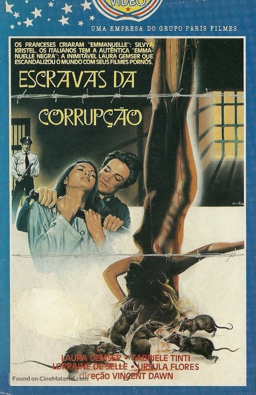 Violenza in un carcere femminile - Brazilian VHS movie cover