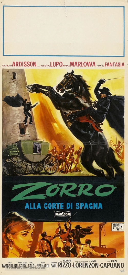 Zorro alla corte di Spagna - Italian Movie Poster