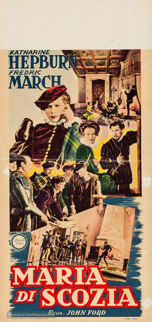 Mary of Scotland - Italian Movie Poster