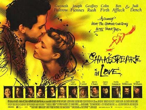 Shakespeare In Love - British Movie Poster