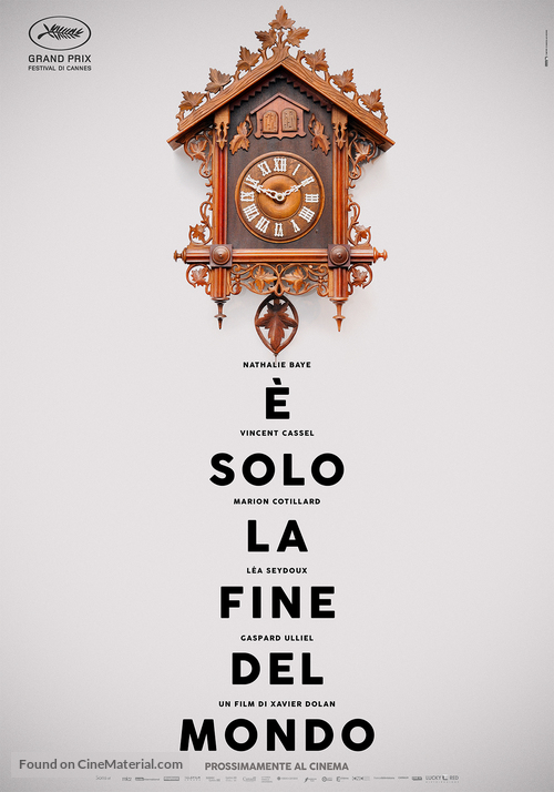 Juste la fin du monde - Italian Movie Poster