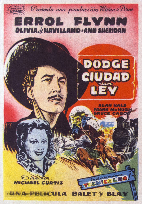 Dodge City - Spanish Movie Poster