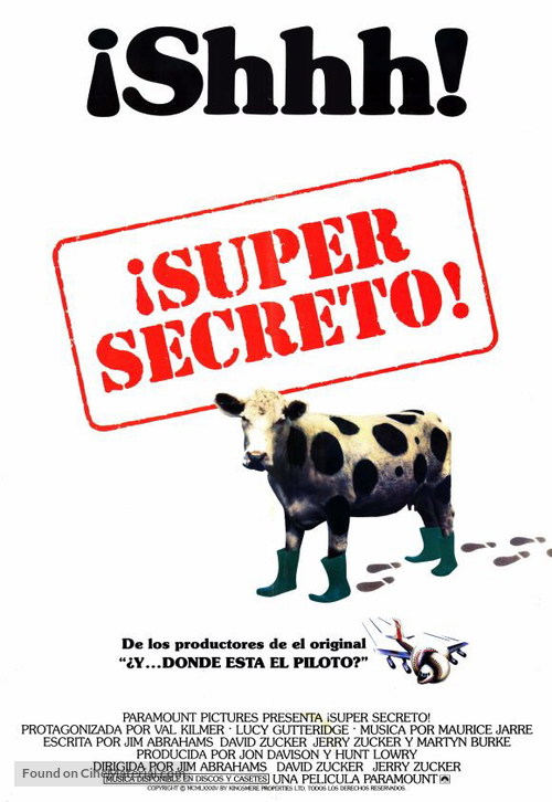 Top Secret - Argentinian Movie Poster