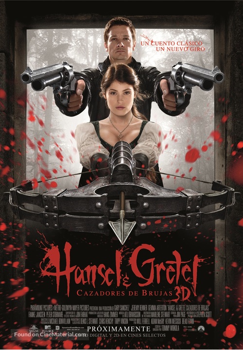 Hansel &amp; Gretel: Witch Hunters - Argentinian Movie Poster