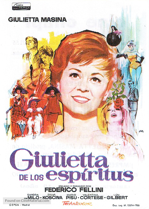 Giulietta degli spiriti - Spanish Movie Poster
