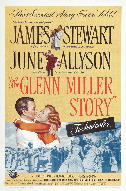 The Glenn Miller Story - Re-release movie poster