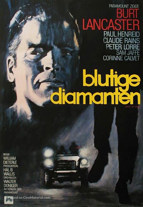 Rope of Sand - German Re-release movie poster