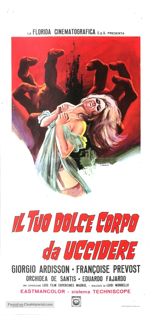 Il tuo dolce corpo da uccidere - Italian Movie Poster