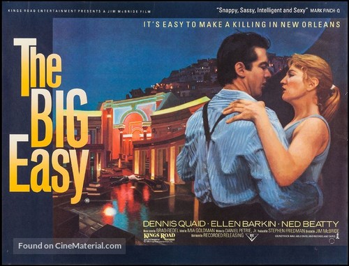 The Big Easy - British Movie Poster