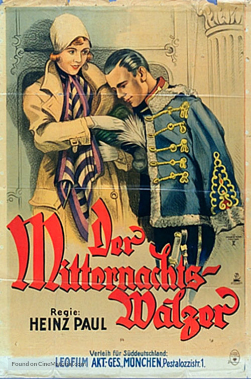 Der Mitternachtswalzer - German Movie Poster