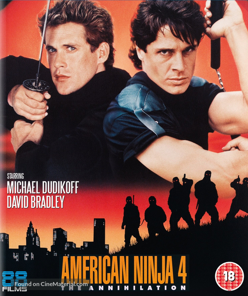 American Ninja 4: The Annihilation - British Movie Cover