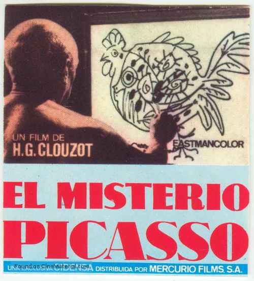 Le myst&egrave;re Picasso - Spanish Movie Poster