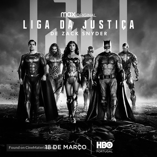 Zack Snyder&#039;s Justice League - Portuguese Movie Poster