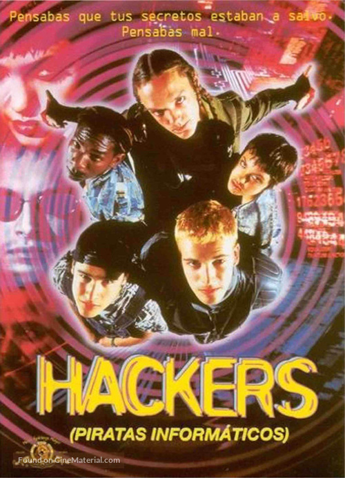Hackers - Spanish DVD movie cover